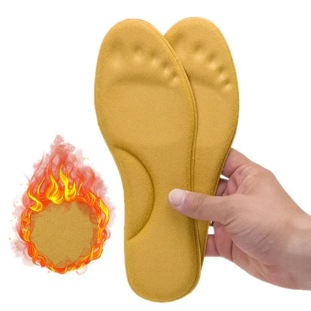 Self-Heating Insoles – Thermal Foot Warmer Insoles with Memory Foam, No Charging Needed, 1 Pair, EU 35–46
