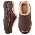 Men's Warm Lined Slippers – Closed Back House Shoes with Non-Slip Sole, Ankle High, 5 Colors, EU 38–47 – Mane